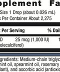 Metagenics MetaKids D3 1000 IU Liquid Vitamin D Supplement to Help Support Bone and Immune Health - 2 fl oz 2275 Servings