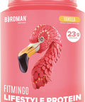 Birdman Fitmingo Vegan Protein Powder With Inositol, Collagen Boosters, Hyaluronic Acid And Vitamins Low Carb, Dairy Free, Lactose Free, Low Calorie 23G Plant Based Vanilla Protein Powder