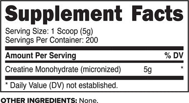 PrimaForce Creatine Monohydrate Powder 1000 Grams Micronized