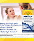 Country Life Tri Layer Maxi-Skin Collagen Plus C&A 90 Tablets