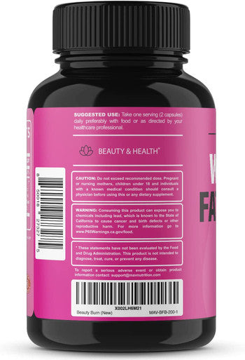 Biotin Fat Burners for Women Supports Weight Loss Appetite Suppressant Diet Pills with Apple Cider Vinegar Green Tea Extract Gluten Free NonGMO Vegetarian Friendly 60 Count