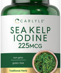 Sea Kelp Iodine Supplement | 225Mcg | 300 Tablets | Non-Gmo, Gluten Free | Traditional Herb Supplement | By Carlyle