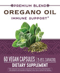 Nature'S Way Oregano Oil 75-85% Carvacrol Per Capsule, Vegetarian, 60 Vegetarian Capsules (2 Pack)