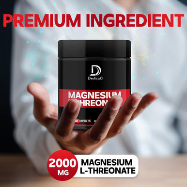 2000Mg Magnesium L-Threonate Capsules - 90 Capsules - 144Mg Elemental Magnesium Per Serving