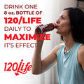 120/Life Blood Pressure Support Beet Root Juice Pomegranate Extract Cranberry Juice Tart Cherry Hibiscus and Magnesium 8 Fl Oz Pack of 28