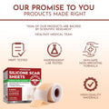 Silicone Scar Sheets For Surgical Scars: Silicone Scar Tape For C Section, Tummy Tuck Tape, Keloid Treatment - Silicone Scar Strips After Surgery (1.6" X 120" Roll-3M)