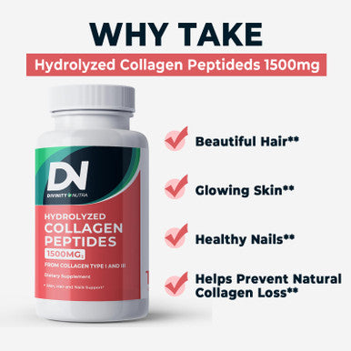 Collagen Complex Premium Supplement 1500 Mg Collagen Type I and III Hydrolyzed Multi Collagen Capsules Support Healthier Hair Skin Bone & Joints Non GMO 120 Veggie Capsules Made in USA