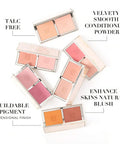 Jouer Blush Bouquet Duo | 2 Shade Blush Palette | Men & Women | High Pigment Powder | Natural Flush | Beauty Cosmetics | Vitamin E | Talc-Free | Paraben, Gluten & Cruelty Free