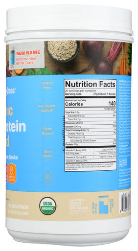 Amazing Grass Organic Plant Protein Blend Vegan Protein Powder Pure Vanilla 20 Servings