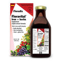 FLORA Floravital Iron Herbs Gluten Free Vegan Liquid by Salus 8.5 Fl Oz