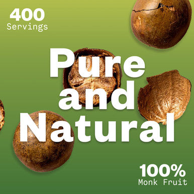 Purisure Organic Monk Fruit Extract 125G 400 Servings Organic Pure Monk Fruit Sweetener Without Erythritol Non-Glycemic Zero-Calorie Zero-Carb Powdered Monkfruit Sweetener For Keto And Paleo