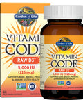 Garden of Life Vitamin D Vitamin Code Raw B12 Zinc & Vitamin C - Whole Food Supplements For Immune Support