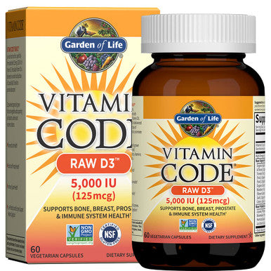 Garden of Life Vitamin D & Zinc Supplements 30Mg High Potency Raw Zinc And Vitamin C Multimineral Supplement