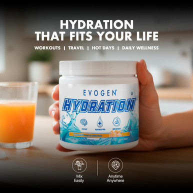 Evogen Hydration - Electrolytes Powder | Sugar-Free Electrolyte Powder Supplement for Hydration Energy and Recovery | Coconut Water B Vitamins Potassium | Tangerine | 30 Servings