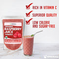 Xprs Nutra Organic Raspberry Juice Powder - Raspberry Powder Supplement - Raspberry Juice Powder Organic Fruit - Immune System Support with Vitamin C - Vegan Smoothie and Drink Supplement - (8 oz)