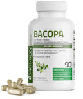 Bronson Bacopa (1200Mg Equivalent From 8:1 Extract) Supports Healthy Brain Function And Mental Performance, Traditional Herb, Non-Gmo, 90 Vegetarian Capsules