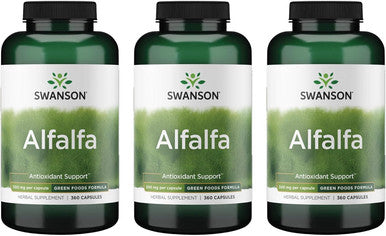 Swanson Alfalfa 500 mg 360 Caps (3 Pack)