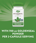 Nature'S Way Premium Herbal Goldenseal Herb 700 Mg Per Serving 100 Vcaps