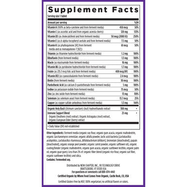 New Chapter One Daily Multivitamin + Immunity Enhanced Immune Support from Extra Vitamin C, D3 & Zinc + Clinical-Strength Holy Basil* 100% Vegetarian, Non-GMO, Certified Gluten Free, 30 ct