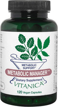 Vitanica Metabolic Manager - Herbal Supplement to Support Healthy Metabolic Response - Dietary Supplement with Vitamin D - Vegan Antioxidant Supplement - Pro Logo - 120 Capsules