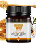 Berringa Manuka Honey Organic MGO 550+ High Strength, Supports General Wellbeing & Digestive Balance - 100% Raw, Pure & Unfiltered, Sustainably Sourced from Australia - (8.82 oz)