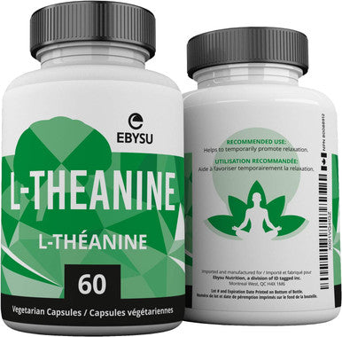 EBYSU L-Theanine Capsules - 200mg Capsules to Promote Relaxation - 60 Day Supply