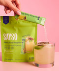 SAYSO Variety Pack | Skinny Mix: Spicy Margarita, Cardamom Paloma, Hibiscus Cosmopolitan & Honey Rosemary Moscow Mule - Craft Cocktail & Mocktail Mixers (Low-Calorie & Low Sugar), 8-Pack Assorted