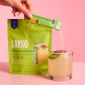 SAYSO Variety Pack | Skinny Mix: Spicy Margarita, Cardamom Paloma, Hibiscus Cosmopolitan & Honey Rosemary Moscow Mule - Craft Cocktail & Mocktail Mixers (Low-Calorie & Low Sugar), 8-Pack Assorted