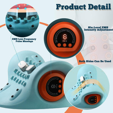 Neck Massager, Shiatsu Neck Massager With Heat Electric Shoulder & Cervical Massage For Pain Relief Deep Tissue Massage Pillow, 26 Angle Cervical Traction Device