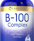 Carlyle B-100 Complex Vitamin | 250 Capsules | Non-GMO Gluten Supplement