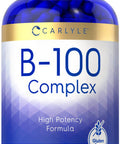 Carlyle B-100 Complex Vitamin | 250 Capsules | Non-Gmo, Gluten Free Supplement