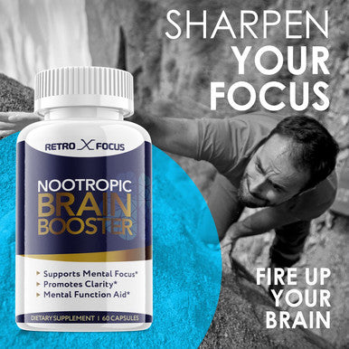Retro X Focus Advanced Formula Nootropic Supplement Pills 1 Pack