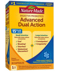 Nature Made Digestive Probiotics Advanced Dual Action Dietary Supplement For Digestive Health Support 30 Probiotic Capsules 30 Day Supply