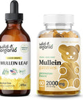 Wild & Organic Mullein Tincture 4 Fl Oz & Mullein Gummies 60 Count