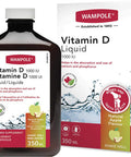 Wampole Liquid Vitamin D 1000 UI Fast Liquid Absortion Helps Develop & Maintain Strong Bones 350 ml