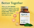 ALGAECAL 4-in-1 Vitamin D3 K2 Complete - ADK Vitamin Supplement Enhanced Immune Support & Bone Health with D3 K2 A & E - Whole Body Wellness & Bone Strength 60 Easy-Swallow Softgels Made in USA