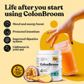 Colonbroom Psyllium Husk Powder Sugar Craving Suppressant - Chromium Picolinate 200Mcg, 2 Items - Colon Cleanser Fiber Supplement (60 Servings) + Sugar Craving Suppressant (60 Servings)