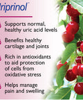 Uriprinol, Uric Acid Cleanse, 60Ct, Twice Daily, Montmorency Cherry Complex With Celery Seed, Turmeric And Banaba Leaf, Vegan