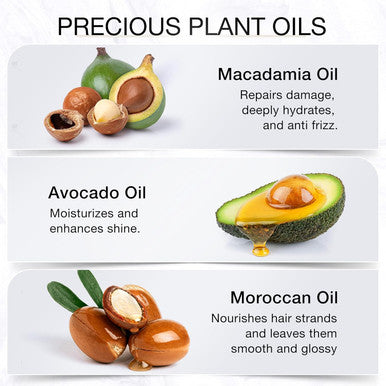Bali Secret Hussell Hair Serum - No Rinse With Argan Macadamia & Avocado Oils - Vitamins A E Pro B5 - Conditioner For Women & Men - Pack Of 2 80 Capsules