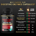 Digestive Enzymes with Prebiotics Probiotics Supplement 150 Capsules Bottled in USA Supports Healthy Digestion Immune System Health and Nutrition Absorption