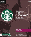 Starbucks K-Cup Coffee Pods, Dark Roast Hot or Iced Coffee, French Roast, 96 Keurig Pods