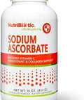 NutriBiotic Sodium Ascorbate Buffered Vitamin C Powder Vegan NonAcidic and Easier on Digestion Than Ascorbic Acid Essential Immune Support and Antioxidant Supplement Gluten and GMO 16 Oz