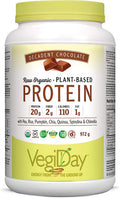 VegiDay Raw Organic Plant Based Protein Decadent Chocolate