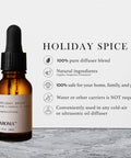 AromaTech Holiday Spice for Aroma Oil Scent Diffusers - 10 Milliliters