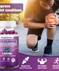 Healtionist 2 Packs 3000Mg Glucosamine Chondroitin Gummies With Msm & Elderberry - Extra Strength Joint Health Flexibility Antioxidant Immune Support Supplement Gummy For Adults Men & Women 120 Cts