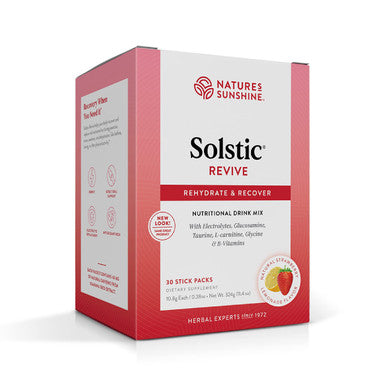 Nature'S Sunshine Solstic Revive, 30 Packets | Post Workout Recovery Drink With Vitamin C, Vitamin E, And Calcium To Support Bone