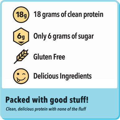 JiMMY! Chocolate Peanut Butter Protein Bar, 18g Protein, High Protein, Grain and Gluten Free, 12 Count, Packaging May Vary