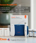 iHealth Gluco+ Wireless Smart Blood Glucose Monitor Kit with Free App, 100 Glucometer Strips, 100 Lancets, 1 Blood Sugar Monitor, 1 Lancing Device, Portable Diabetes Testing Kit for Home Use
