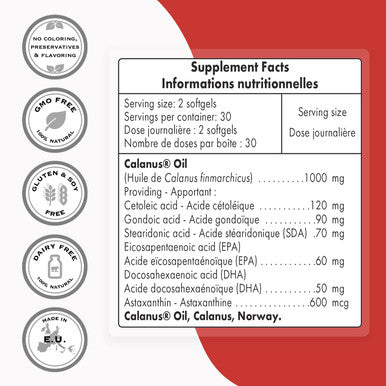 Supersmart Arctic Plankton Oil 1000 mg Per Day Krill Oil zooplankton with Omega3 Fatty Acids EPA DHA SDA Support a Healthy Cardiovascular System NonGMO Gluten Free 60 Softgels