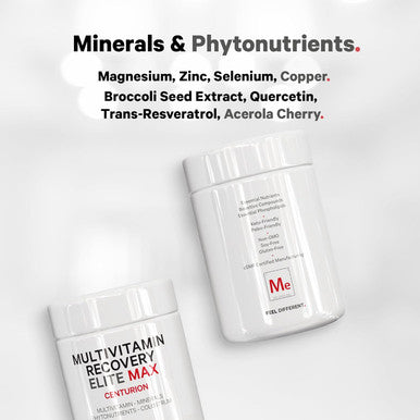 Codeage Multivitamin Recovery Elite Max Supplement - Vitamins A C D E B-Complex Essential Minerals Antioxidants Colostrum Phytonutrients Pantethine Non-GMO Sport Multivitamins - 90 Capsules